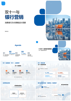 2025双十一银行营销策略与消费者行为分析PPT模板
