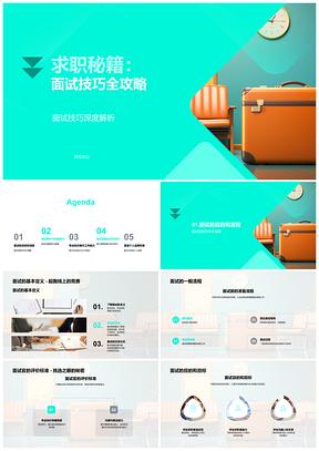 2025求职面试全流程技巧策略与专业能力展示秘籍PPT模板