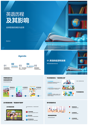 2025英语发展历程全球演变影响应用PPT模板