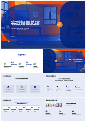 2025学习实践活动总结报告重要性PPT模板