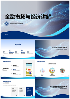 2025金融市场宏观经济功能风险投资策略PPT模板