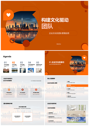 2025文化驱动团队管理凝聚共同价值观PPT模板