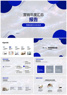 2025营销年报策略竞品市场趋势消费数据ROI KPI解析PPT模板