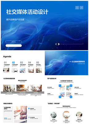 2025品牌互动用户参与病毒式社交媒体活动策划PPT模板