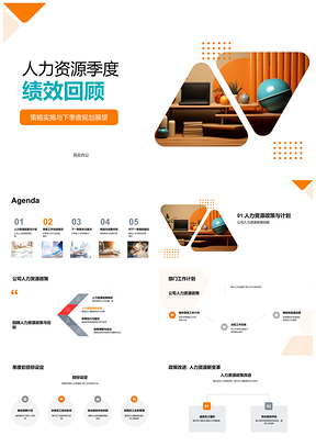 2025人力资源季度绩效策略规划目标激励培养展望PPT模板