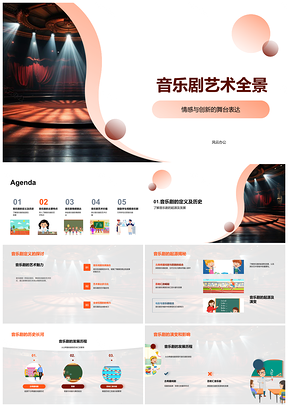 2025音乐剧艺术全球发展多维价值与创新PPT模板