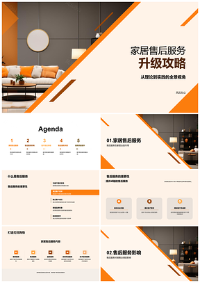 2025家居售后服务升级提升销售业绩回购率PPT模板