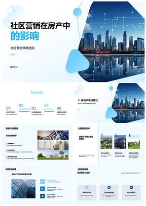 2025社区营销驱动房地产投资趋势风险防控PPT模板