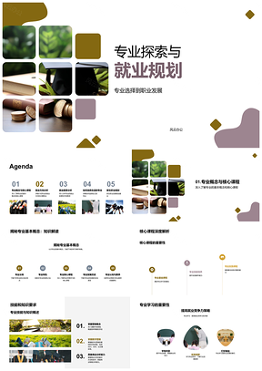 2025专业探索职业规划核心课程市场需求方向PPT模板