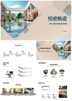 2025校史校友初心共筑未来PPT模板