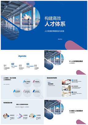 2025高效人才体系规划实施促业务发展PPT模板