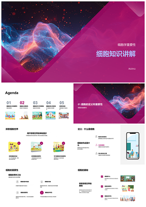 2025细胞学教育培训显微镜下结构呼吸作用解析PPT模板
