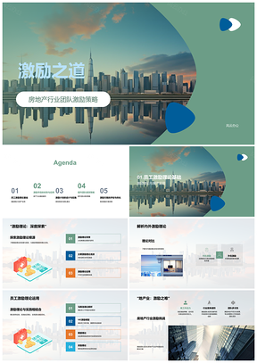 2025激励理论驱动绩效职涯团队文化筑梦摩天PPT模板