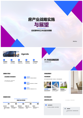 2025房产业战略实施成果趋势规划路径责任时间PPT模板