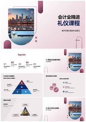 2025会计商务礼仪精进与职业规范培训PPT模板