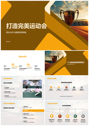 2025完美运动会团队协作赛事管理策略竞赛总结PPT模板