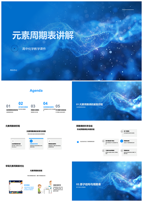 2025高中化学元素周期表原子结构电子排布周期律PPT模板
