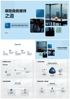 2025保险商务接待专业形象客户关系高效提升PPT模板