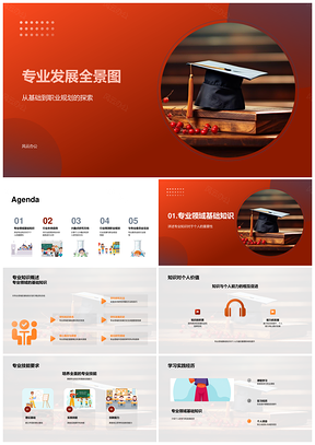 2025专业发展全景职业规划趋势就业展望PPT模板