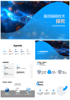 2025基因编辑技术优化策略与生物医疗农业应用PPT模板