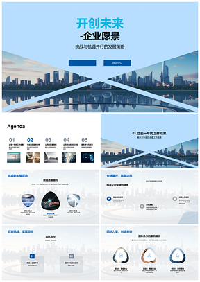 2025企业愿景驱动未来战略创新发展趋势PPT模板