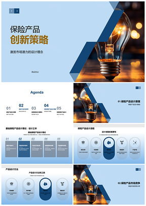 2025保险产品创新设计原理与市场竞争趋势分析PPT模板
