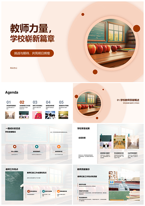 2025教师力量驱动学校发展创新教学提升质量PPT模板