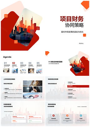 2025项目财务协同管理应对市场变革策略PPT模板