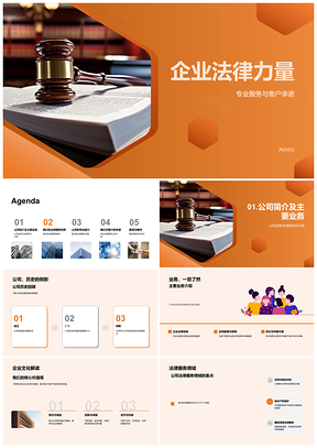 2025企业法律力量专业服务承诺顾问案例文化PPT模板