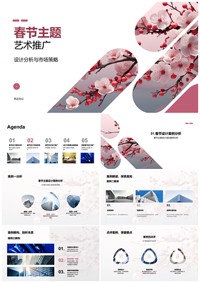 2025品牌经理春节艺术设计市场策略社交媒体邮件灯笼市场反馈PPT模板