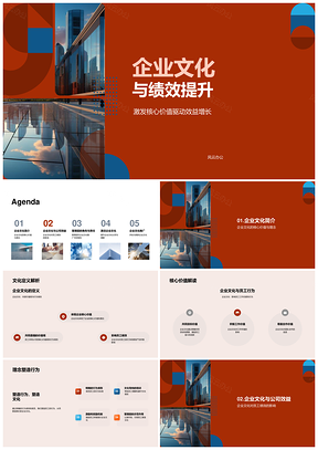 2025企业文化引领绩效管理增效核心价值PPT模板
