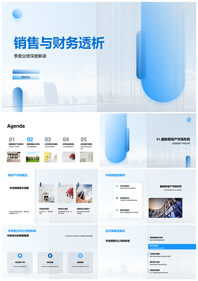 2025房市季度销售财务透析策略盈利分析PPT模板