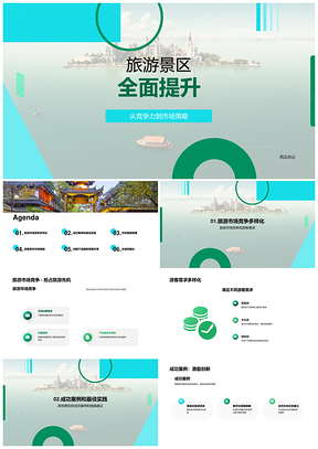 2025旅游景区竞争力提升策略与创新产品最佳实践PPT模板