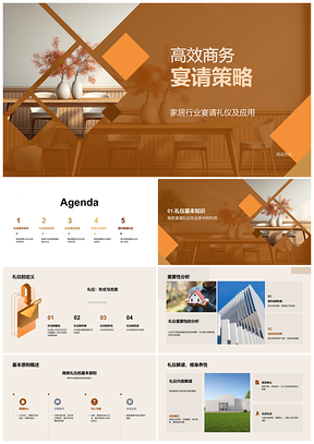 2025家居商务宴请礼仪助力客户关系拓展PPT模板