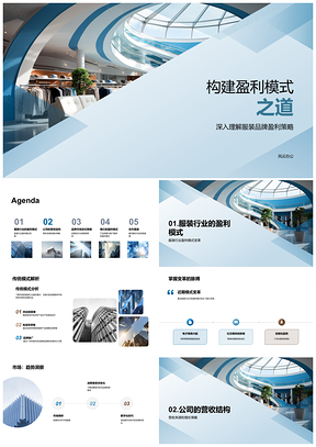 2025时尚服装品牌盈利模式构建与创业路演策略PPT模板