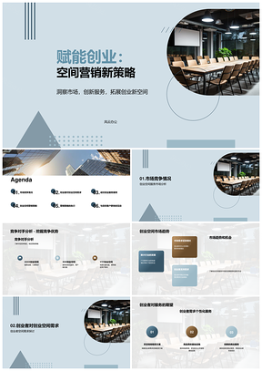 2025创业空间营销策略运营经理竞聘分析PPT模板