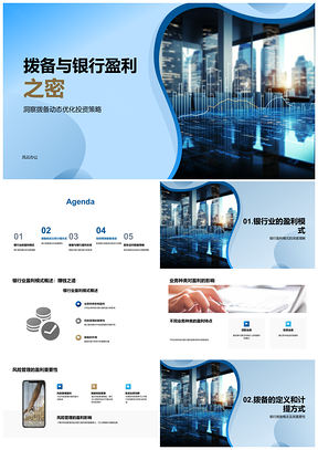 2025银行拨备风险管理与盈利模式策略PPT模板