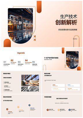 工业机械生产技术创新提升效率质量策略PPT模板