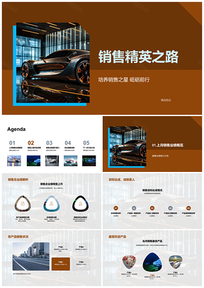 2025销售精英团队目标业绩产品线分析PPT模板