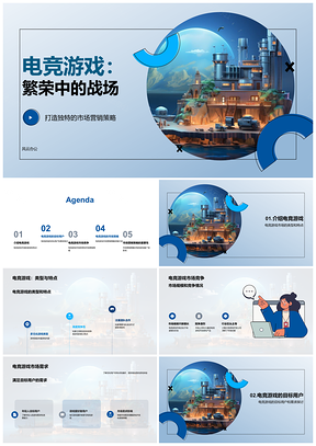 2025电竞游戏市场营销策略推广类型用户竞争PPT模板