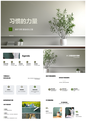 2025良好习惯力量塑造成功之路PPT模板
