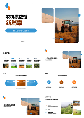 2025农业机械供应链管理优化研究报告PPT模板