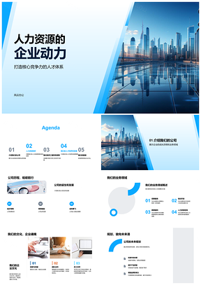 2025人力资源人才体系驱动企业核心竞争力动力PPT模板