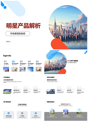 明星产品市场表现用户反馈销售业绩解析PPT模板