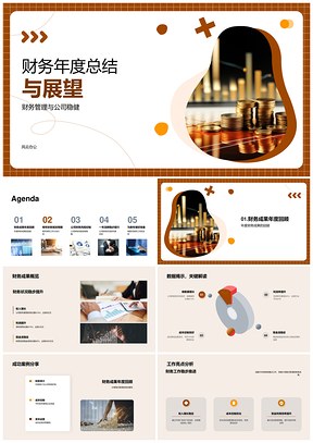 2025公司财务年度总结与稳健发展展望PPT模板
