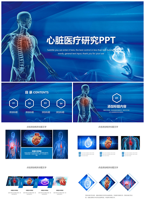 2025心脏医疗研究实验医务工作汇报PPT模板