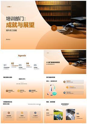 2025培训部门员工技能提升成就与展望PPT模板
