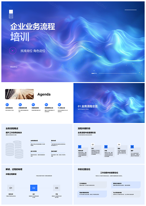 企业业务流程培训岗位职责软件开发效率提升PPT模板
