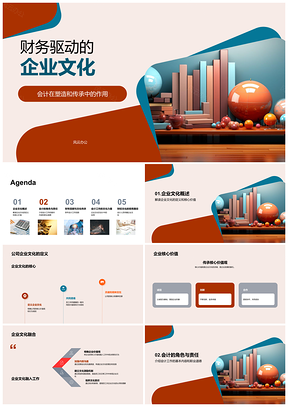 2025会计职业道德驱动企业文化核心价值观传承PPT模板
