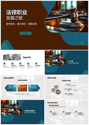 2025法律职业发展规划能力素质提升趋势指南PPT模板